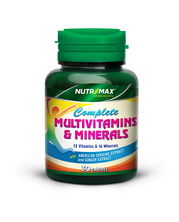 Nutrimax Complete Multivitamins & Minerals 30